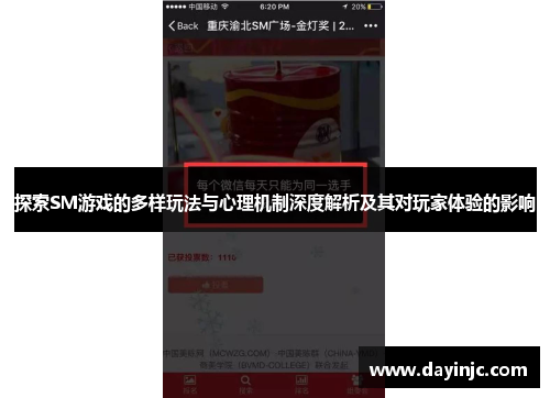 探索SM游戏的多样玩法与心理机制深度解析及其对玩家体验的影响
